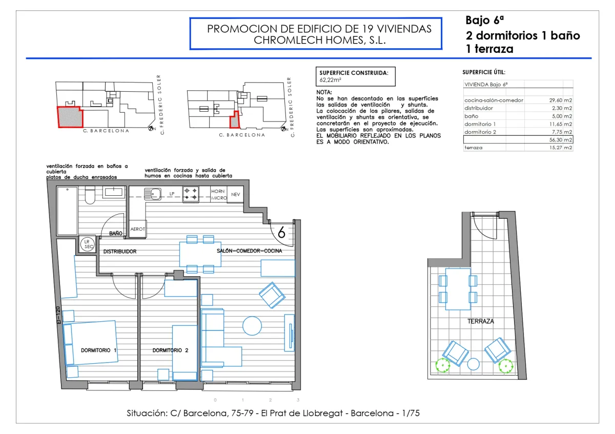 6357 Obra Nueva en El Prat de Llobregat 